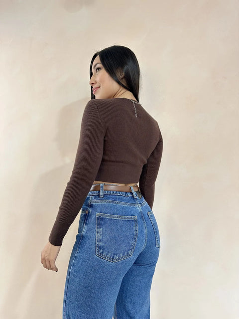 JEAN WIDE LEG RIGIDO