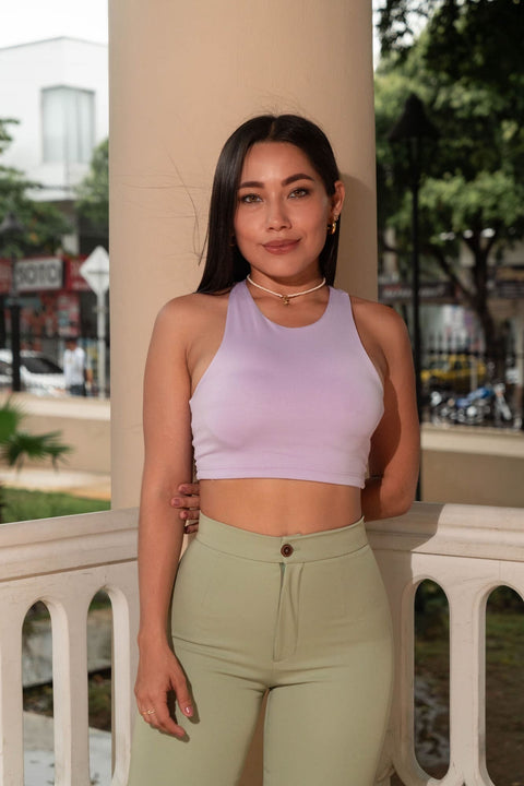 AGATHA BOX ♡ - TOP ANDREA LILA + PANTALÓN IVY